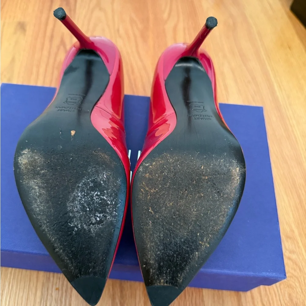 Stuart Weitzman Glossy pink  Heels - Picture 4 of 5